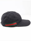 Original GG Web Supreme Canvas Baseball Ball Cap Black - GUCCI - BALAAN 5