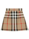 Kids Vintage Check Mini Skirt Beige - BURBERRY - BALAAN 2