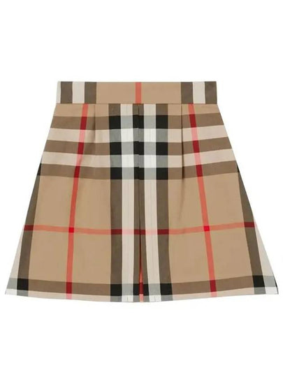 Kids Vintage Check Mini Skirt Beige - BURBERRY - BALAAN 2