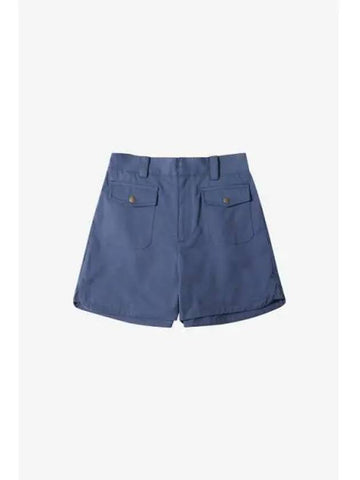 LE MONT ST MICHEL PABLA GABARDINE SHORTS WITH POCKETS Navy - LE MONDE BERYL - BALAAN 1