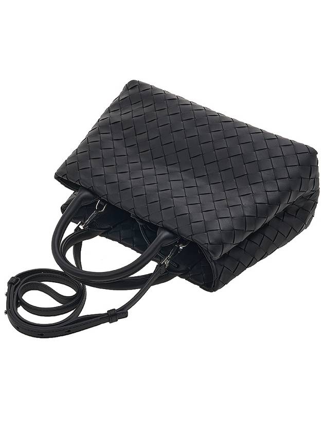 Intrecciato Leather Tote Bag Black - BOTTEGA VENETA - BALAAN 5