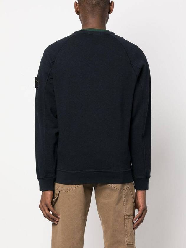 OLD Treatment Wappen Patch Crew Neck Sweatshirt Navy - STONE ISLAND - BALAAN 5