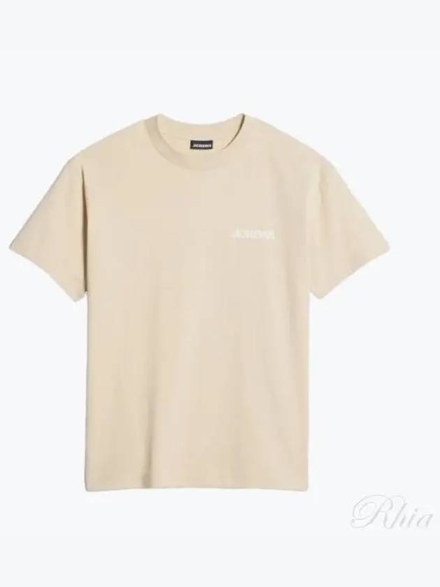 Le Logo Short Sleeve T-Shirt Light Beige - JACQUEMUS - BALAAN 2