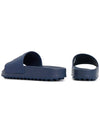 Women's Embossed Logo Slippers Navy - TOD'S - BALAAN 7