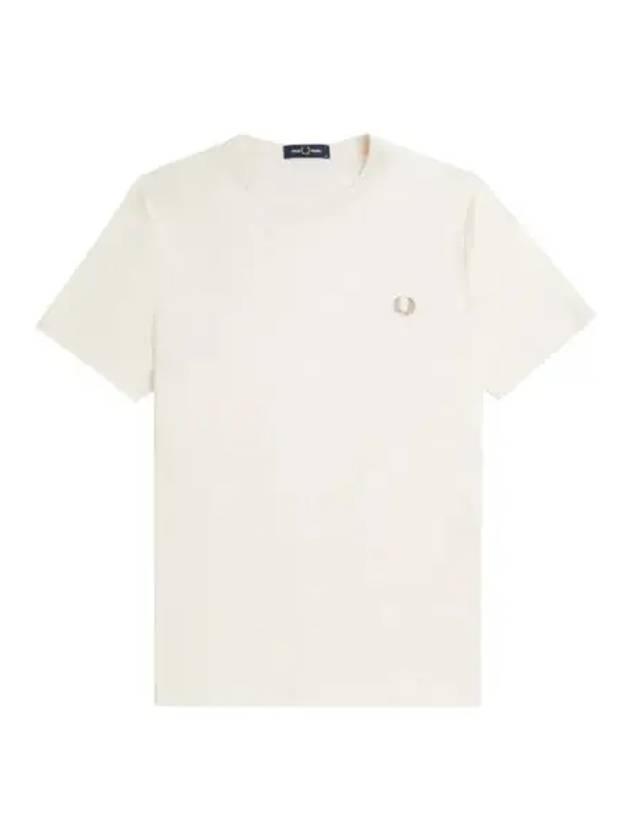 Fred Perry crew neck short sleeve t shirt ecru warm stone - FRED PERRY - BALAAN 1