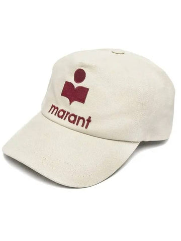 Tyron Logo Ball Cap Ecru Ivory - ISABEL MARANT - BALAAN.