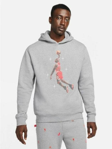 01DC9714091JordanEssential Holiday Hooded TshirtGray - NIKE - BALAAN 1