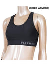 Women's Mid Keyhole Bra Black - UNDER ARMOUR - BALAAN 2