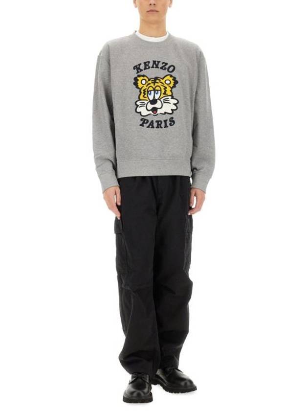 Verdy Market Embroidery Sweatshirt Grey - KENZO - BALAAN 3