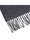 Small Heart Logo Classic Wool Scarf Dark Grey - AMI - BALAAN 8