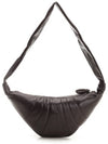 Croissant Medium Soft Nappa Leather Cross Bag Dark Chocolate - LEMAIRE - BALAAN 4