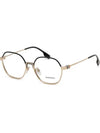 Glasses Frame BE1379D 1109 Metal Asian Fit Square Winston - BURBERRY - BALAAN 7