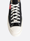 Comme des Gar ons Converse Mini Heart Chuck 70 Low Black A08804C - COMME DES GARCONS PLAY - BALAAN 4