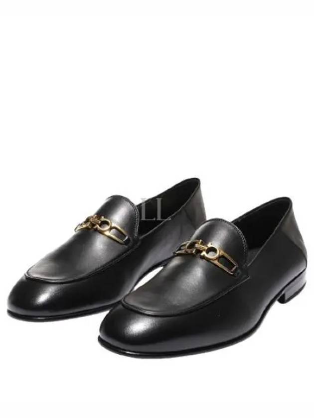 Gancini Ornament Moccasin Loafers Black - SALVATORE FERRAGAMO - BALAAN 2