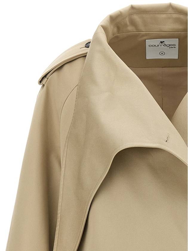 Courrèges 'Long Oblique' Trench Coat - COURREGES - BALAAN 3