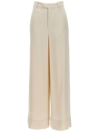 23 ss Satin Wide Leg Pants 741078 Y3G36 9601 B0110820716 - SAINT LAURENT - BALAAN 2