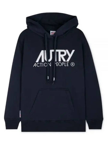 Women s Logo Blue Hoodie HOIW 409B 1156387 - AUTRY - BALAAN 1