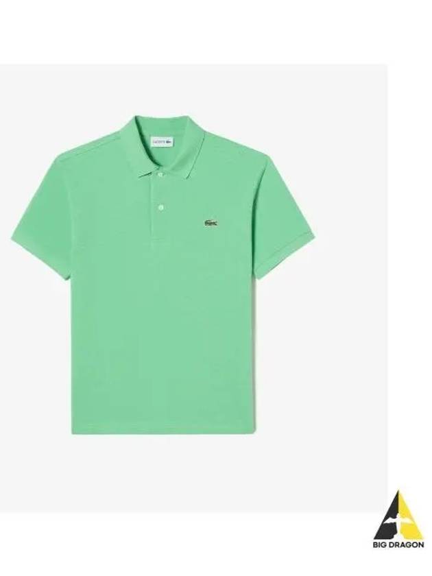 Men s French Regular Fit Basic Short Sleeve Polo Apple Green - LACOSTE - BALAAN 1