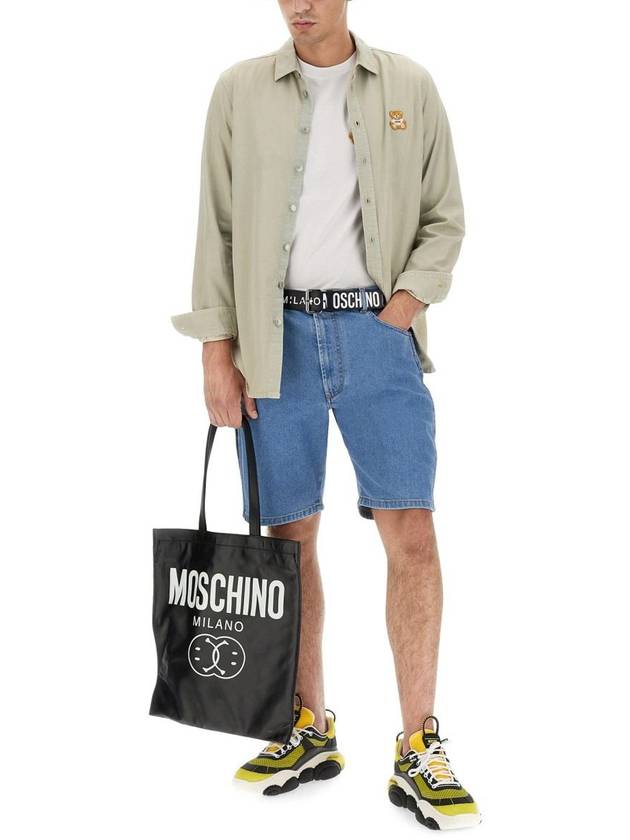 23 fw Teddy Patch Shirt 022470381484 B0040440716 - MOSCHINO - BALAAN 3