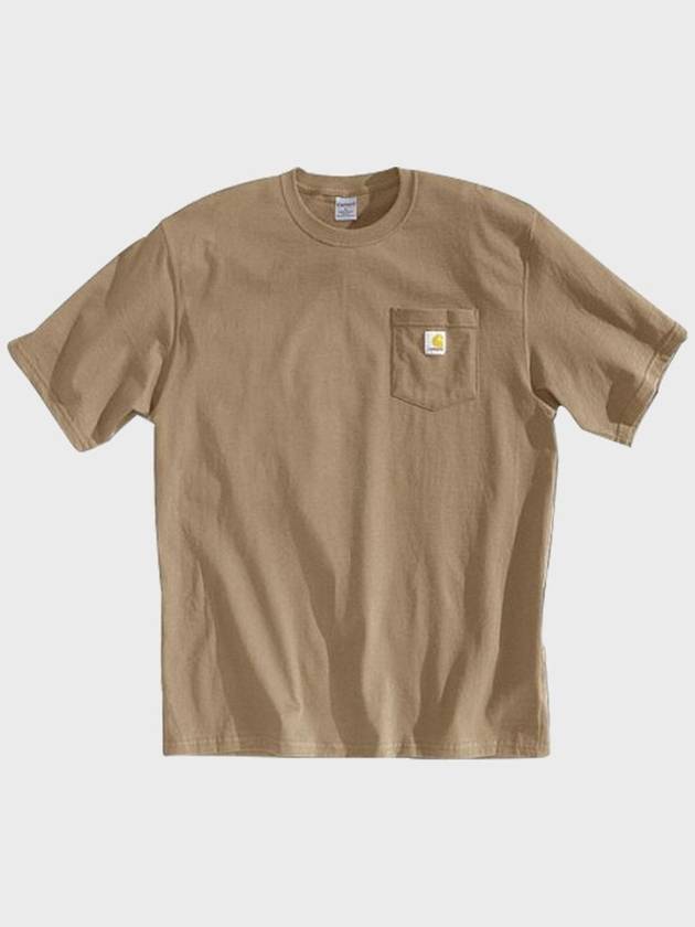 Pocket short sleeve t shirt desert K87 DES - CARHARTT - BALAAN 5