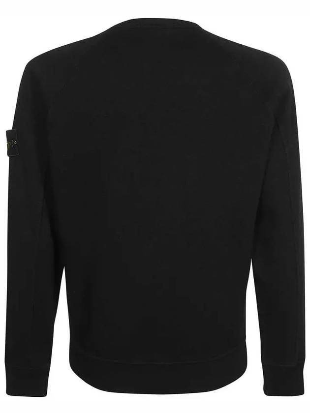 OLD Treatment Wappen Patch Crew Neck Sweatshirt Black - STONE ISLAND - BALAAN 3