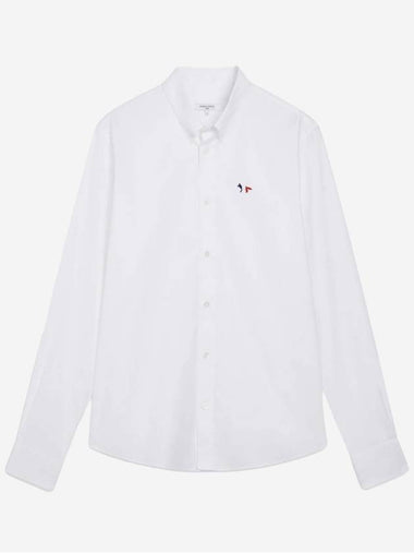 Classic Logo Long Sleeve Shirt White - MAISON KITSUNE - BALAAN 1