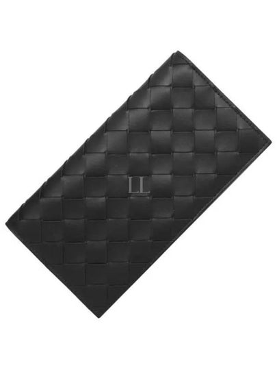 Intrecciato Leather Slim Long Wallet Black - BOTTEGA VENETA - BALAAN 2