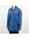 De Coeur Oversized Long Sleeve Shirt Blue - AMI - BALAAN 3