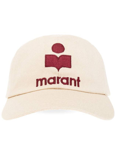 Tyron Logo Cotton Ball Cap Beige - ISABEL MARANT - BALAAN 1