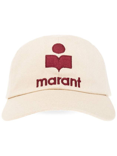 Tyron Logo Cotton Ball Cap Beige - ISABEL MARANT - BALAAN 2