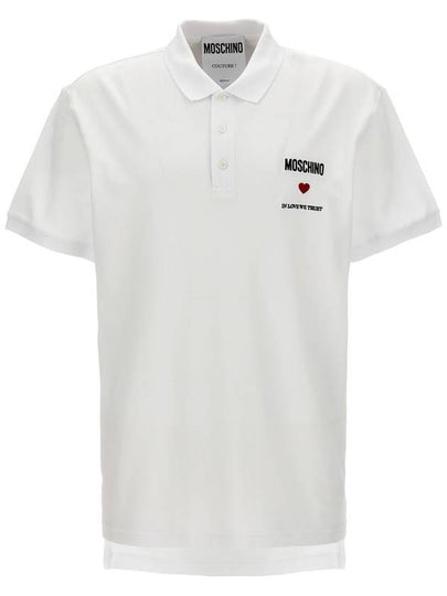 Polo T-Shirt J160202421001 White - MOSCHINO - BALAAN 2