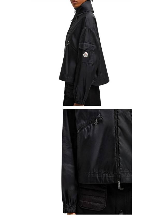 Hemar Zip Up Hoodie Black - MONCLER - BALAAN 6