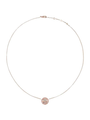 Rose Des Vents Diamond Opal Necklace Gold Pink - DIOR - BALAAN 1