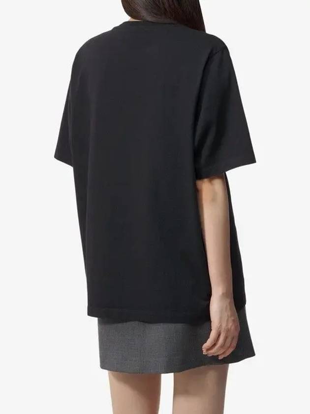 Speedy Fox Patch Comfort Short Sleeve T Shirt Black - MAISON KITSUNE - BALAAN 4