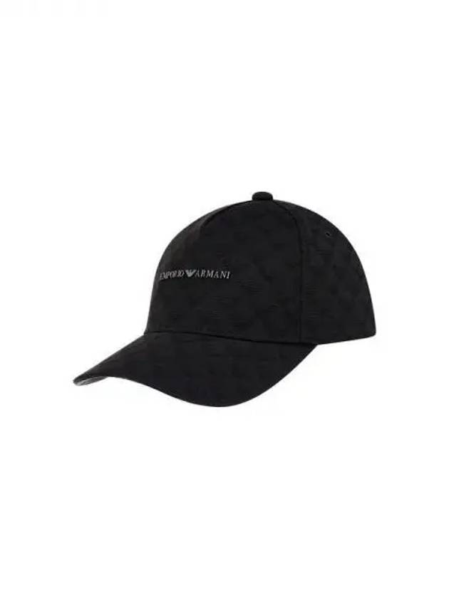 Men s Eagle Jacquard Baseball Cap Black 271901 - EMPORIO ARMANI - BALAAN 1