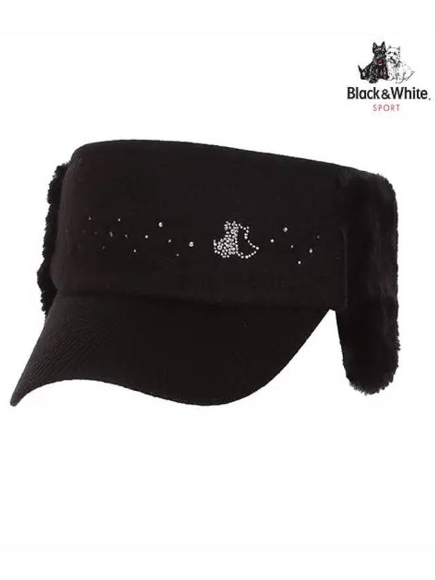 Fur Visor 8713LXASBLACK - BLACK&WHITE - BALAAN 1