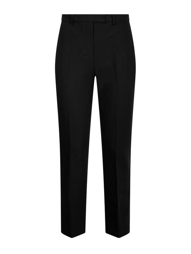 Fatina Rayon Straight Pants Black - S MAX MARA - BALAAN 1