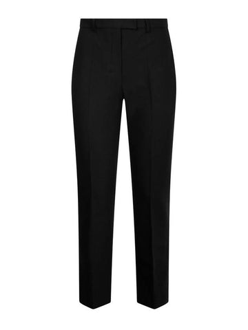 Fatina Rayon Straight Pants Black - S MAX MARA - BALAAN 1