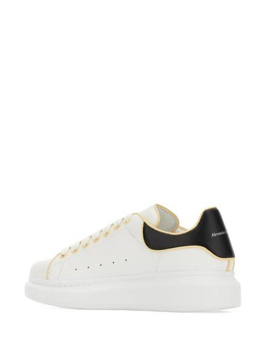 Oversized Black Tab Low-Top Sneakers White - ALEXANDER MCQUEEN - BALAAN 1