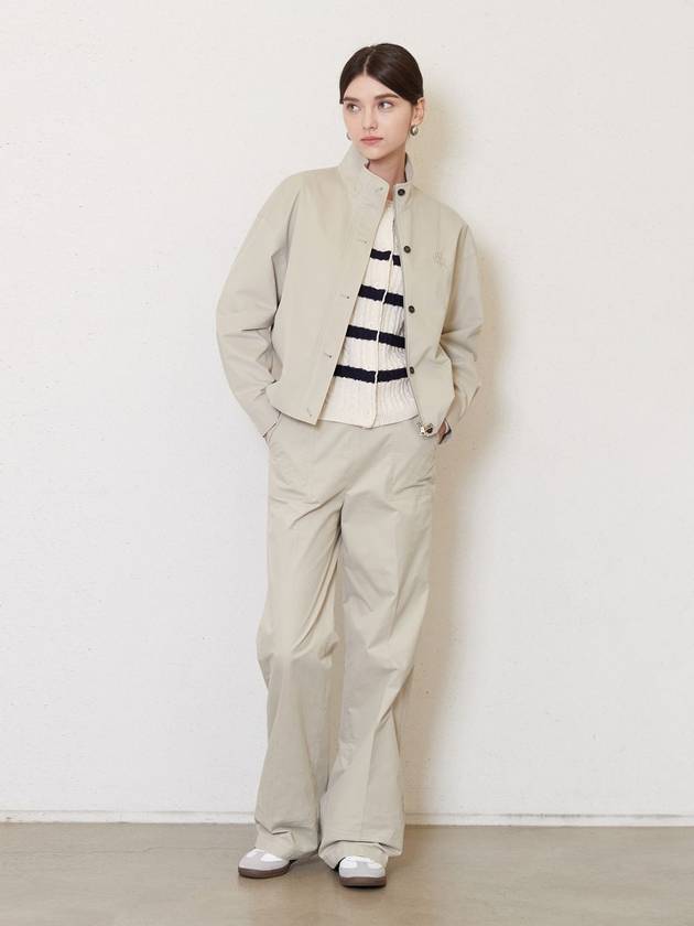 Cation Cotton Curved Wide Pants Kaka Beige - JUN BY JUN K - BALAAN 4