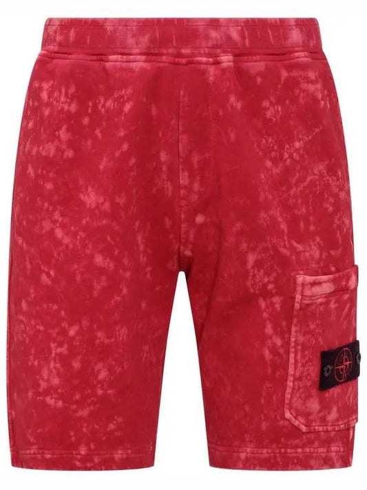 Waffen Patch Off-Dye Bermuda Shorts Pink - STONE ISLAND - BALAAN 2