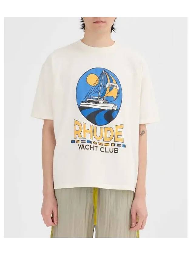 U York Club Tee Vintage White YACHT VTG - RHUDE - BALAAN 1