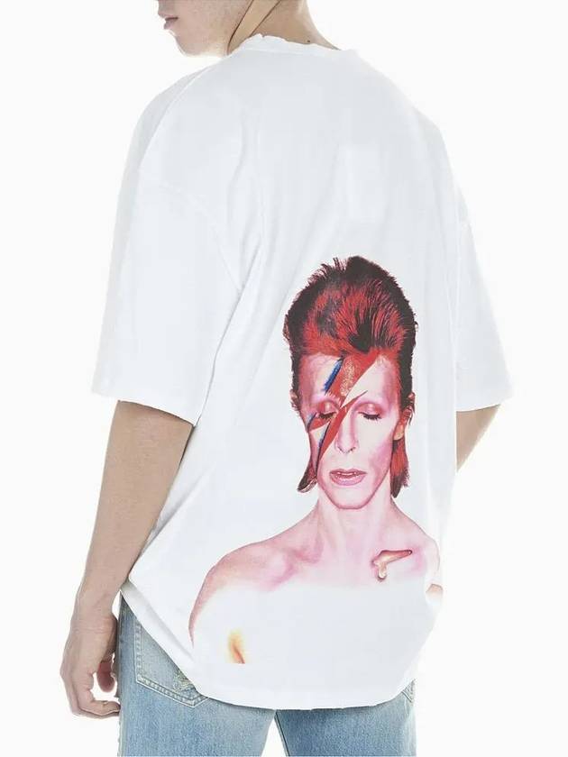 S S Bowie flash tshirt white - IH NOM UH NIT - BALAAN 1