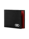 ID Window Gancini Half Wallet Black - SALVATORE FERRAGAMO - BALAAN 5