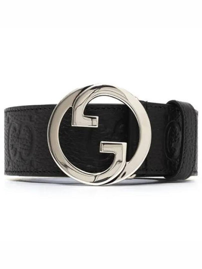 Blondie Wide Leather Belt Black - GUCCI - BALAAN 2