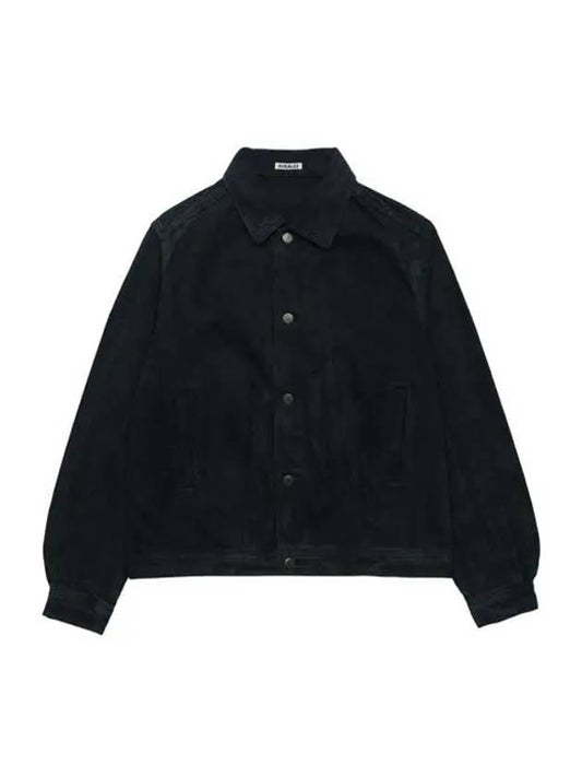 Unisex faded denim jacket black A23SB01DE LBK - AURALEE - BALAAN 1