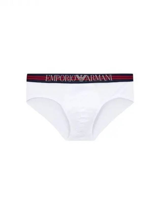 UNDERWEAR Men s Double Line Logo Band Briefs White 270247 - EMPORIO ARMANI - BALAAN 1