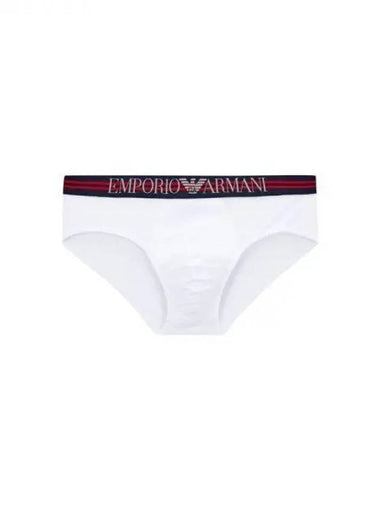 UNDERWEAR ARMANI Max Men s Double Line Logo Band Briefs White 270247 - EMPORIO ARMANI - BALAAN 1