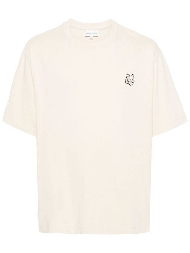 Bold Fox Head Patch Oversized Short Sleeve T-Shirt Beige - MAISON KITSUNE - BALAAN 2