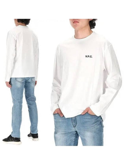 Frankie Logo Print Long Sleeve T-shirt White - A.P.C. - BALAAN 2